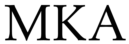 MK Architecture logo in black